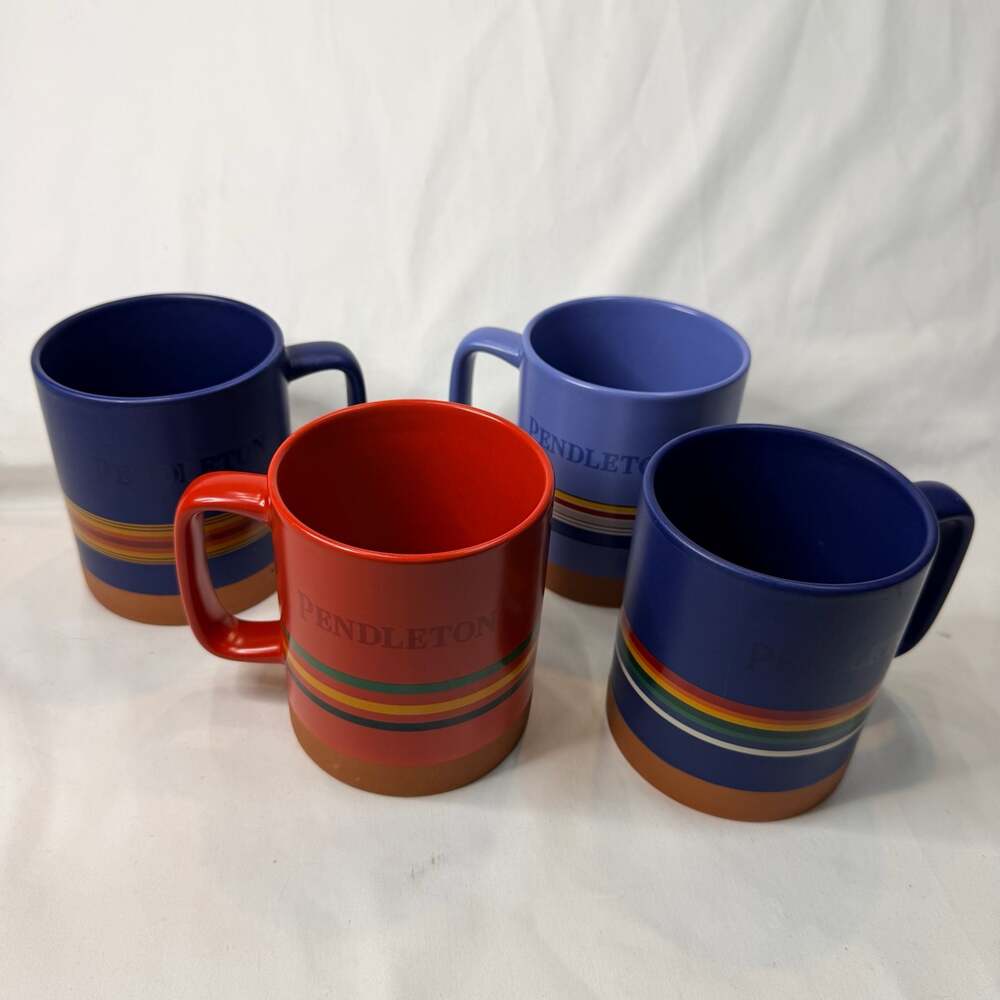 Pendleton Woolen Mills National Park Collection 18oz Stoneware Mugs - Set of 4